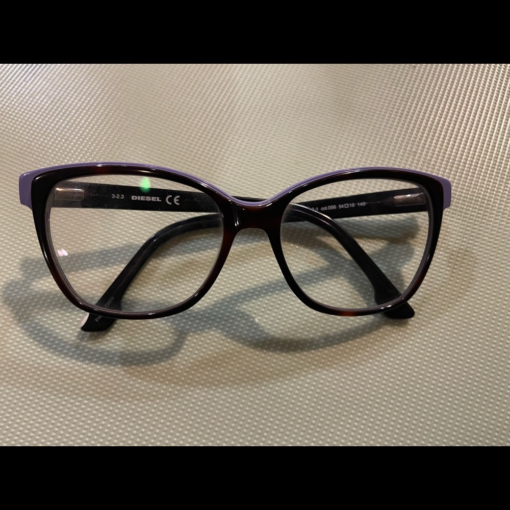 Diesel Glass… frame only. Will need to remove prescription. Frames 52’